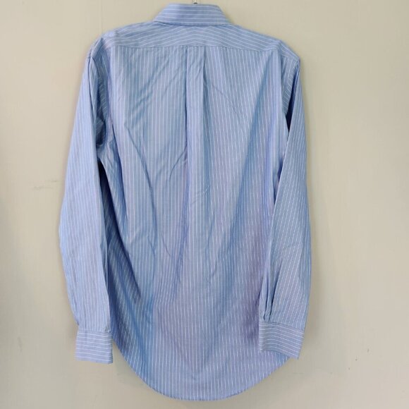 Lands End Oxford Button Down Dress Shirt. Striped. 100% Supima Cotton. 15 1/2-34 - Picture 2 of 7